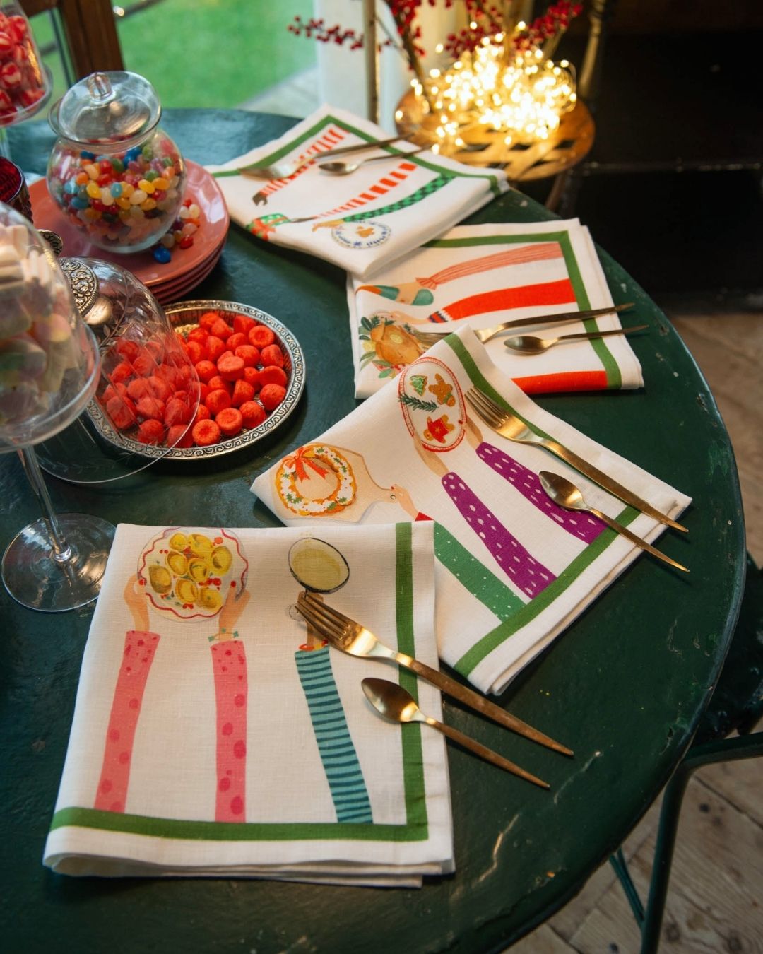 Hand on xmas - tovaglioli