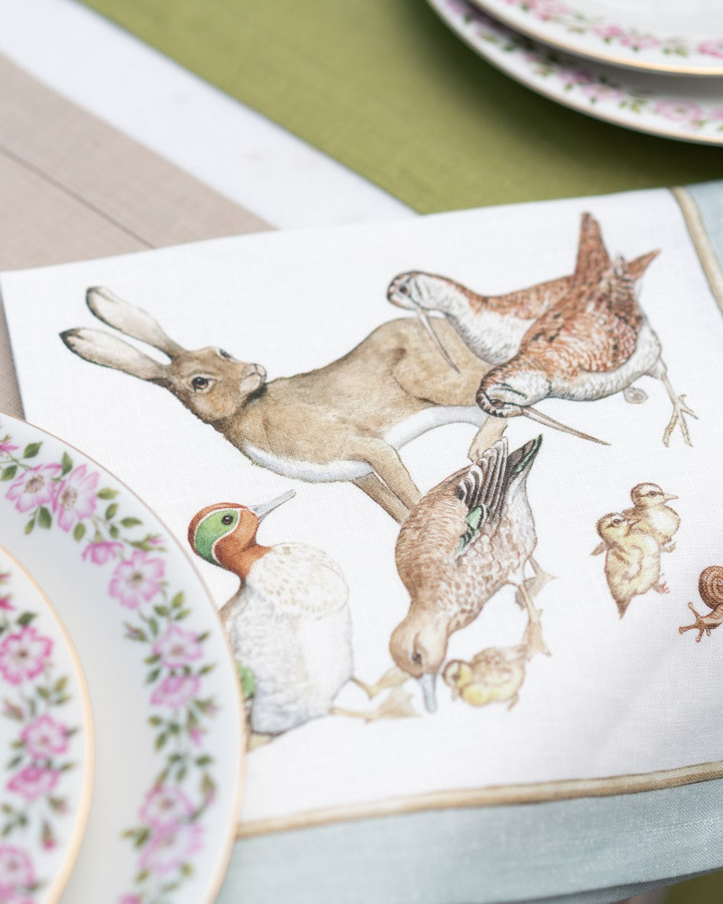 Barn friends crema - Set di 4 tovaglioli