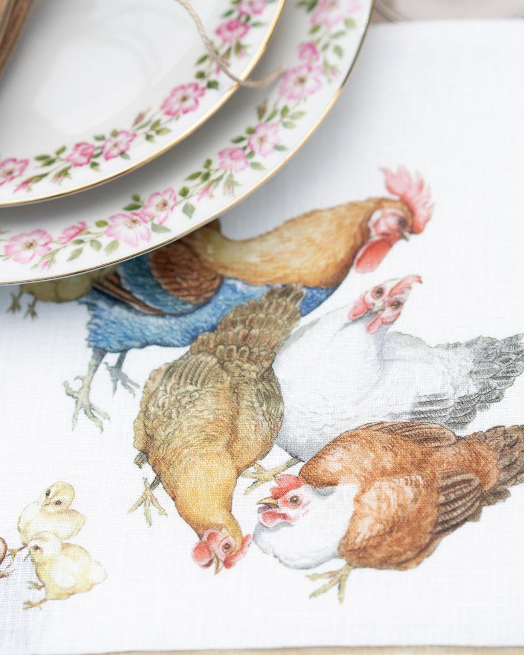 Barn friends crema - Set di 4 tovaglioli