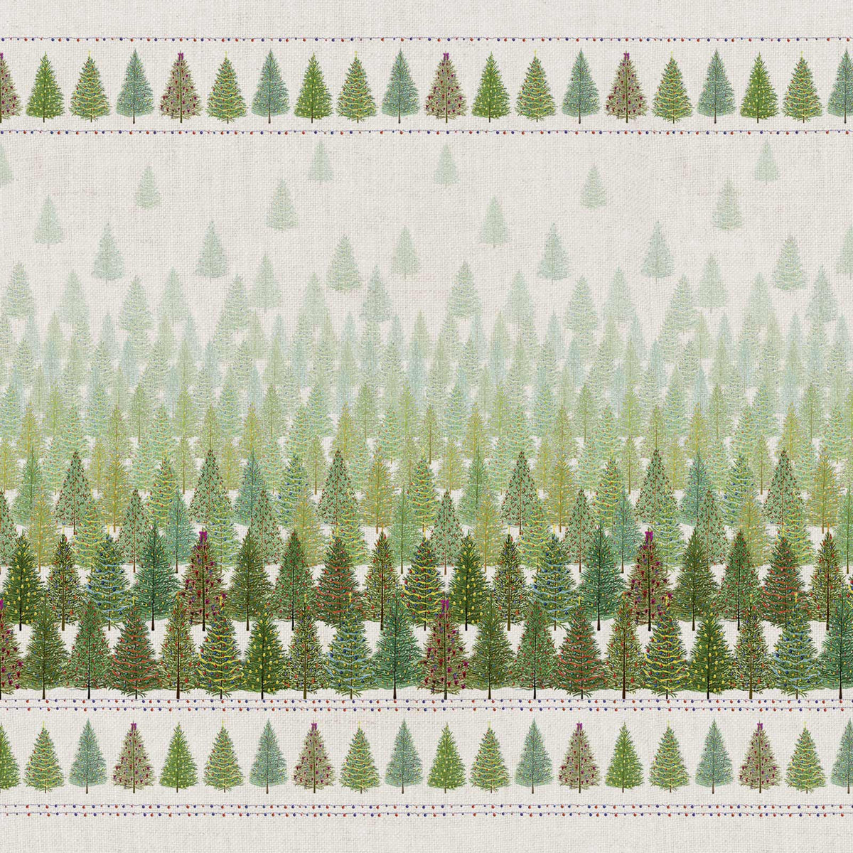 Fairy trees mezzero telo arredo di lino