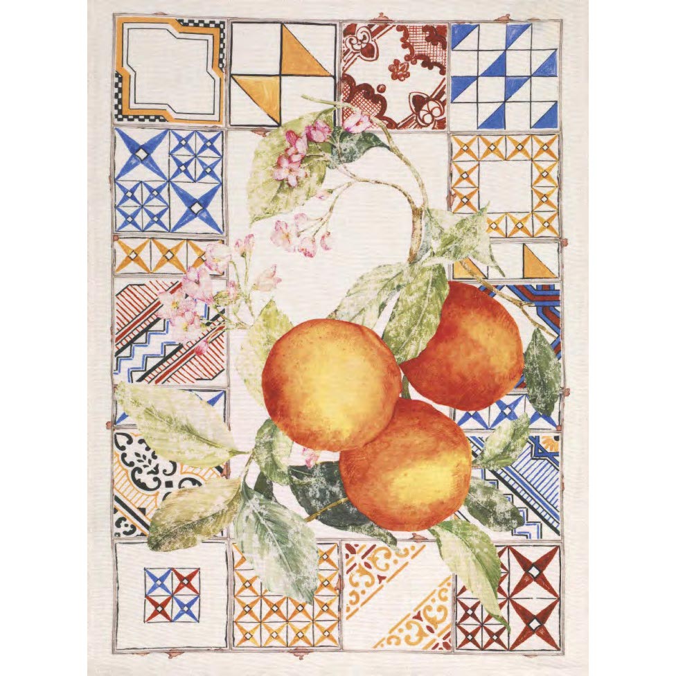 Azulejos arancio - Canovaccio da cucina