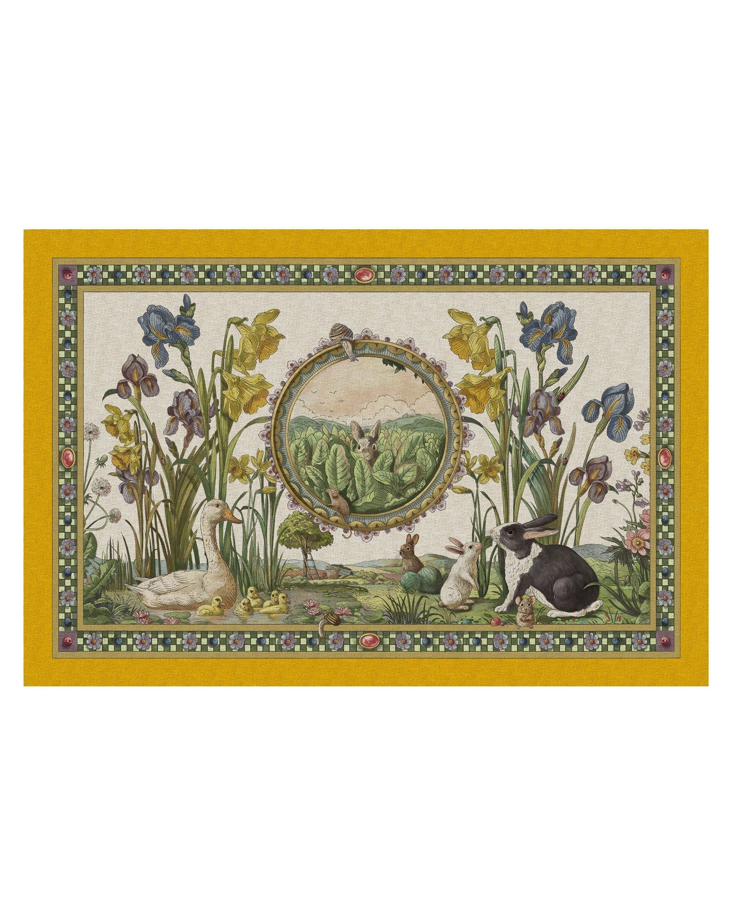 Bunny garden - tappetino