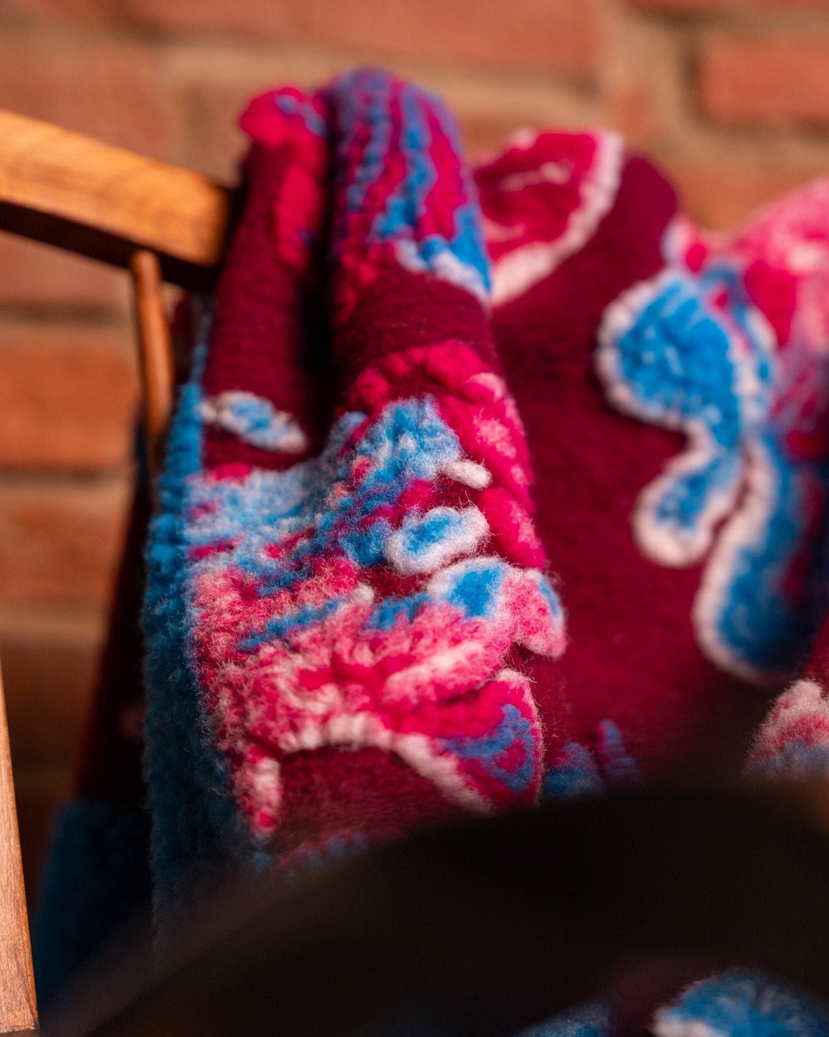 Caleido - boiled wool throw