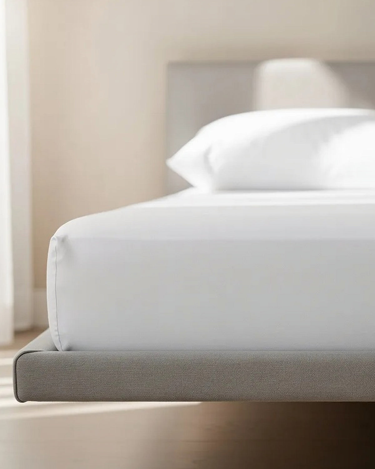 Izy natural white - fitted sheet