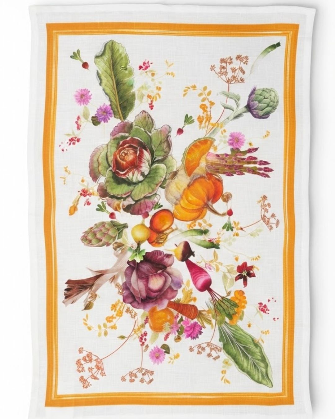 Hortus arancio - kitchen tea towel