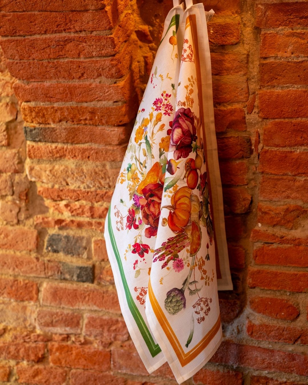 Hortus arancio - kitchen tea towel