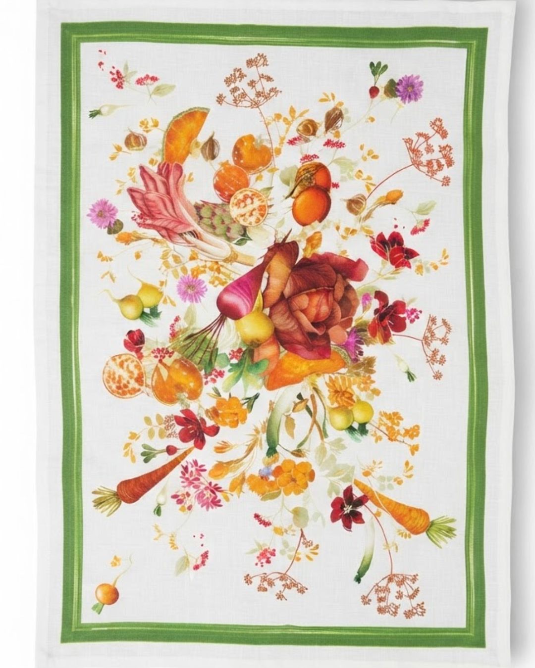 Hortus green - kitchen tea towel