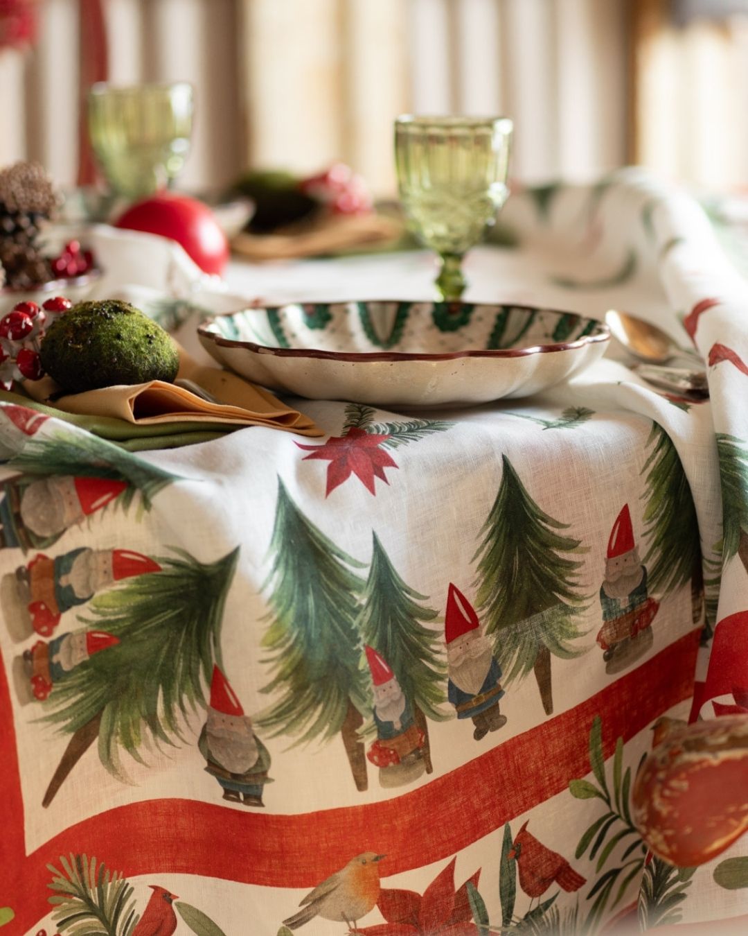 Jolly elf rosso - Tovaglia