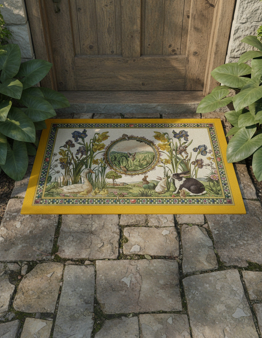 Bunny garden - tappetino