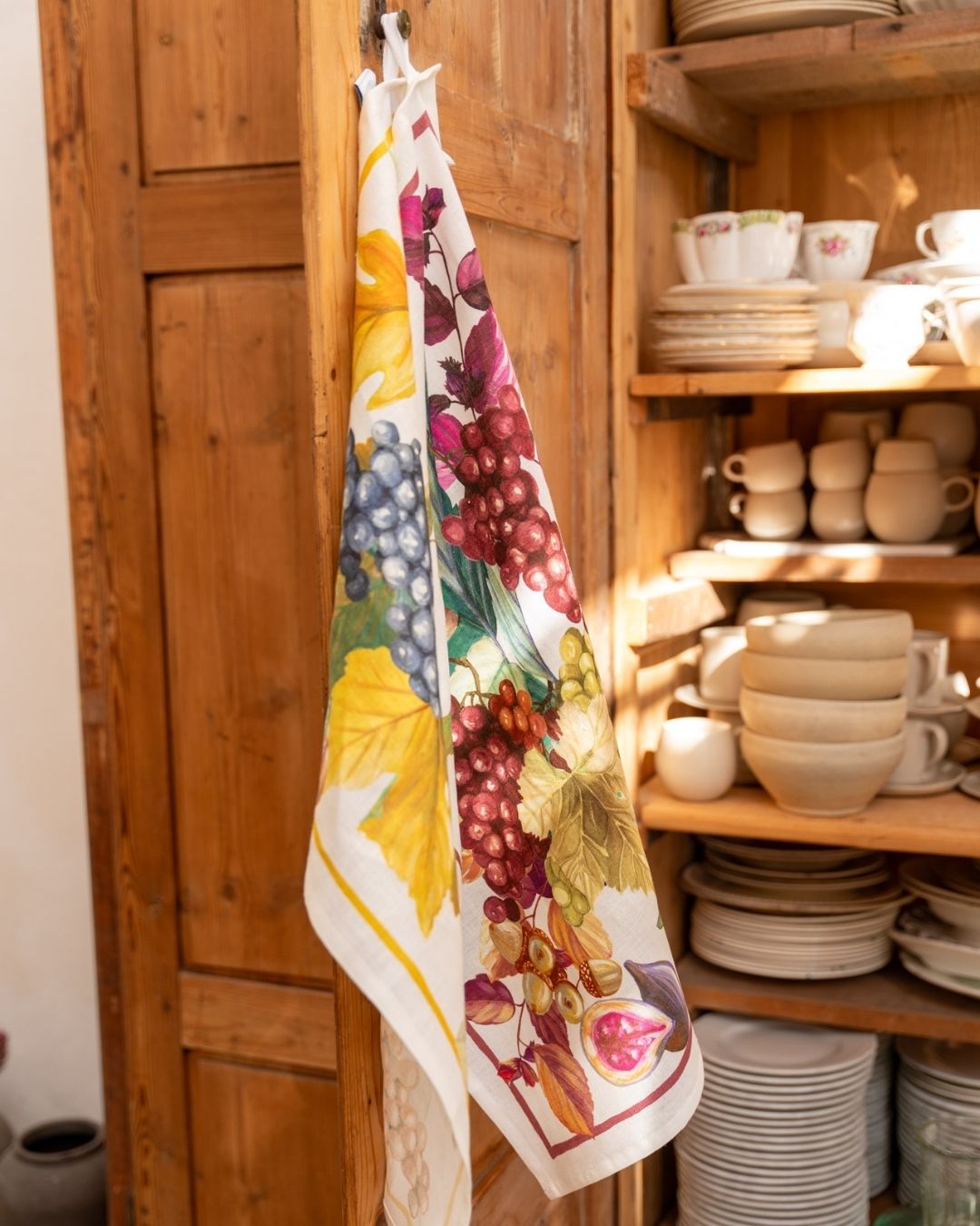 Purple Harvest - kitchen tea towel