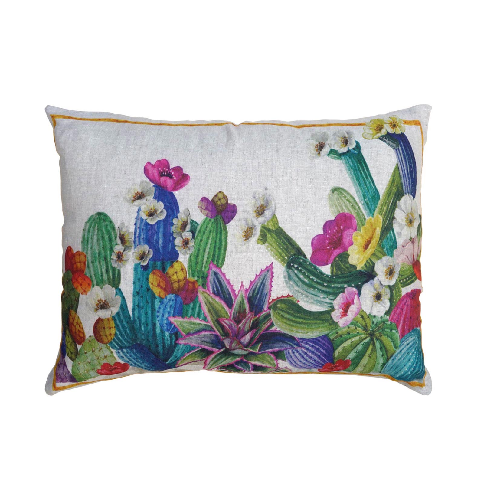 Kactus corda - Cuscino arredo rettangolare