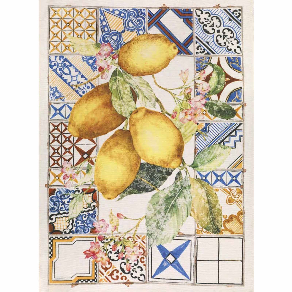 Azulejos giallo - Canovaccio da cucina