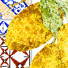 Azulejos giallo - Canovaccio da cucina