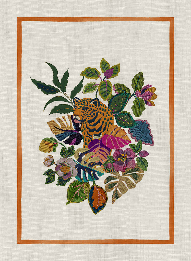 Leoleaf arancio - Canovaccio da cucina