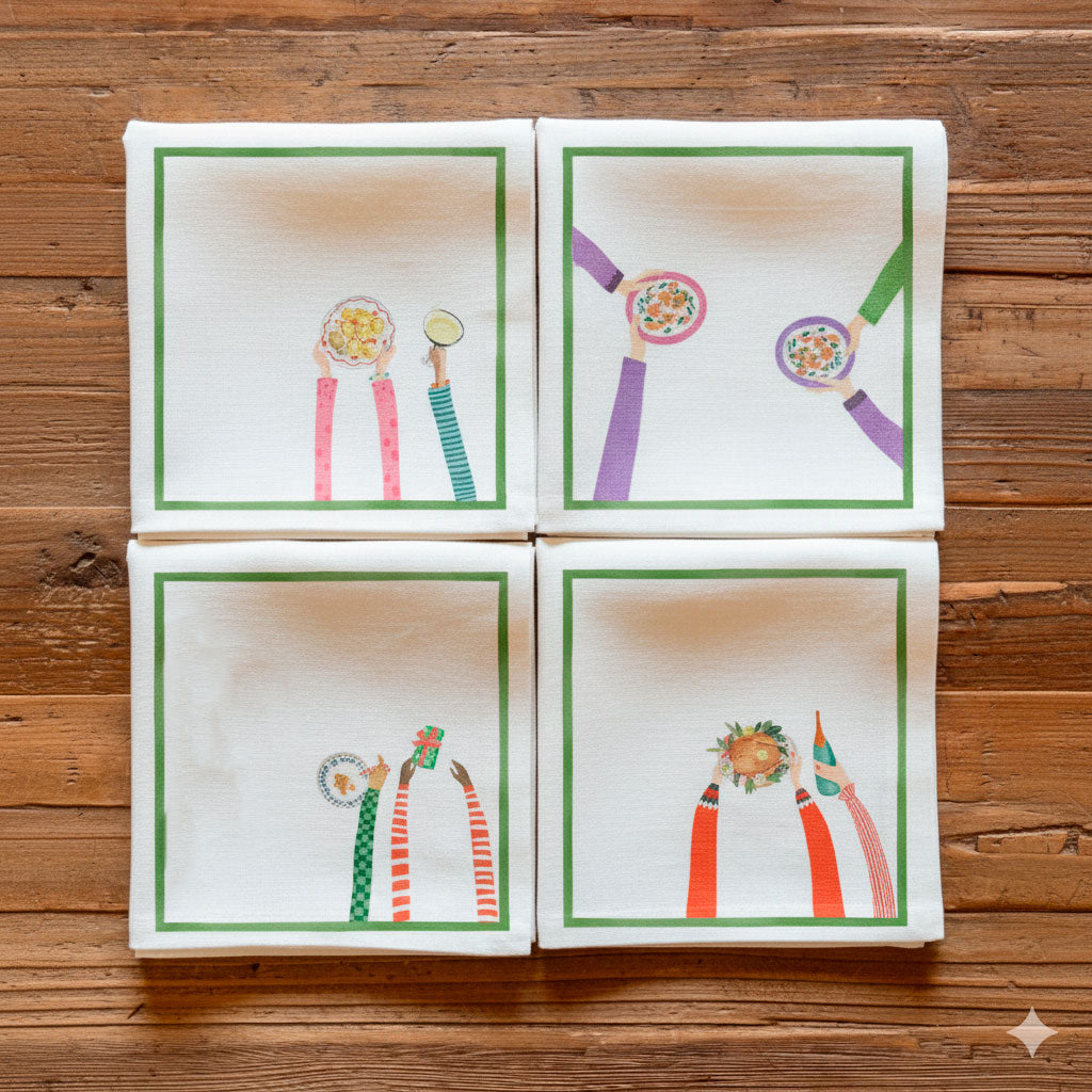 Hand on xmas - tovaglioli