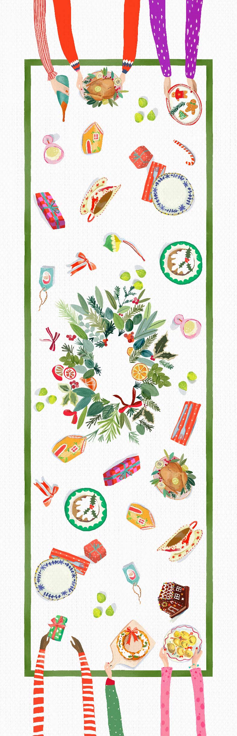 Hand on xmas - Runner da tavolo