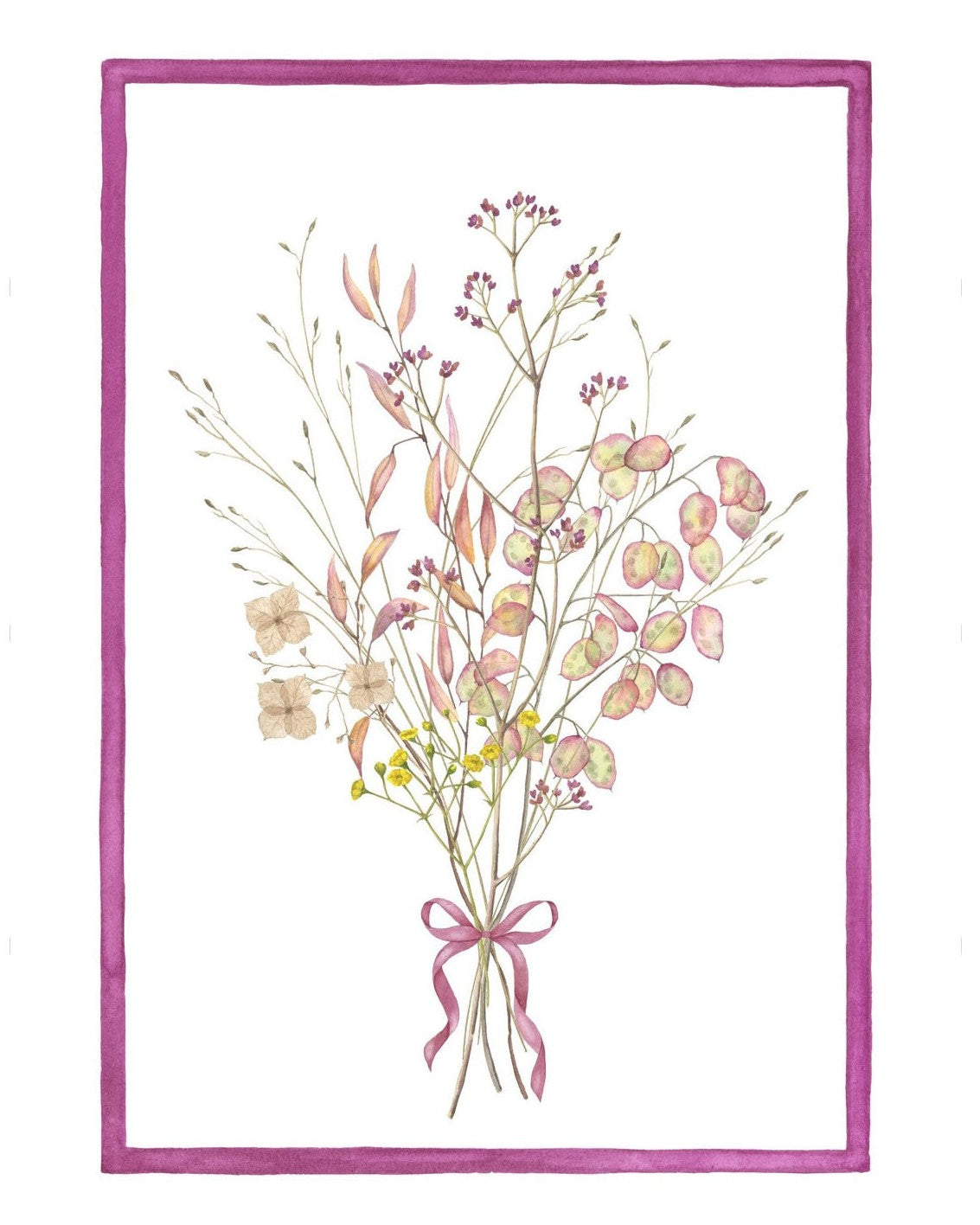Selvatica Fuchsia - Kitchen tea towel