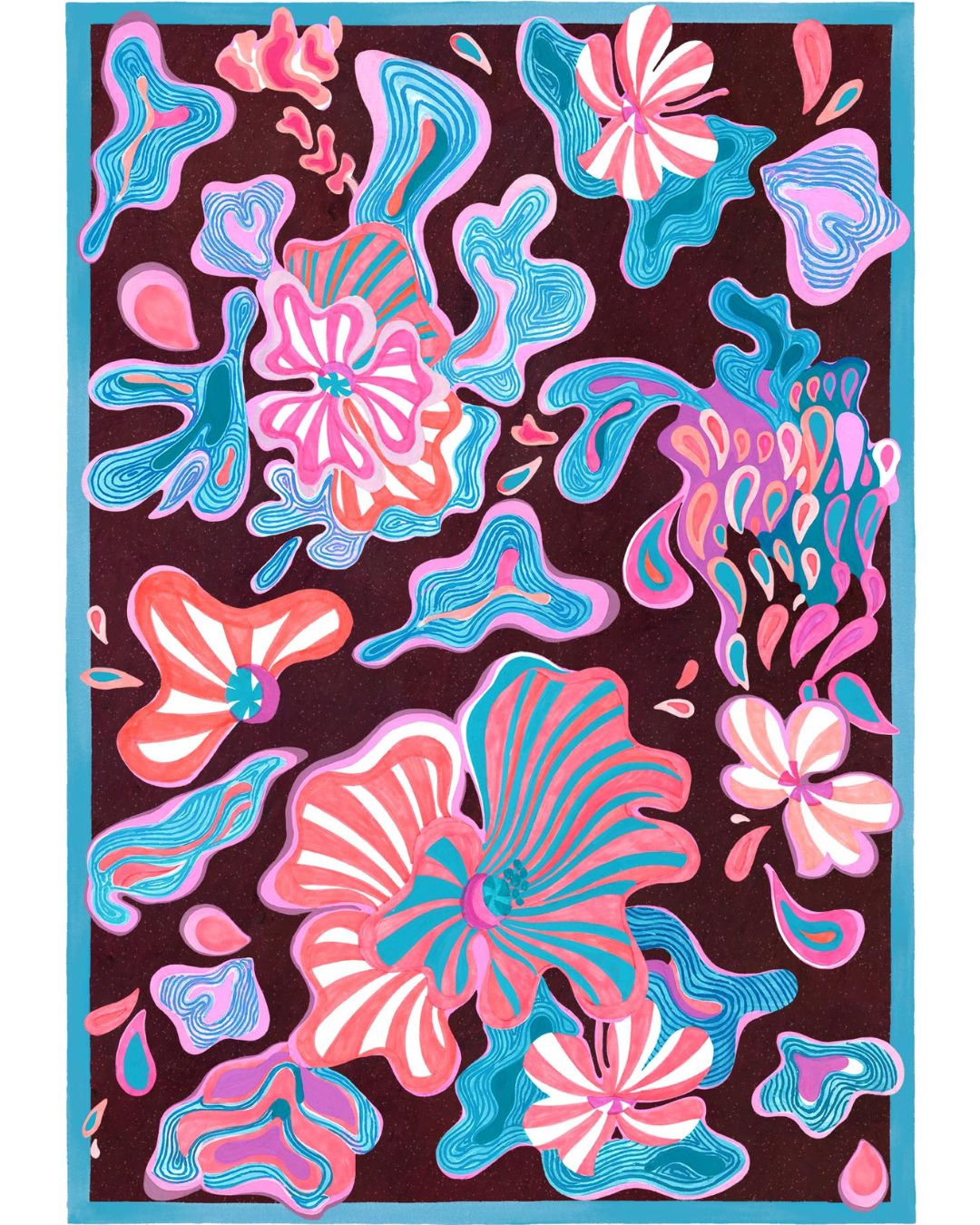Caleido light blue - kitchen towel