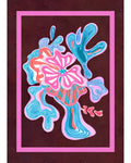 Caleido rosa - canovaccio da cucina