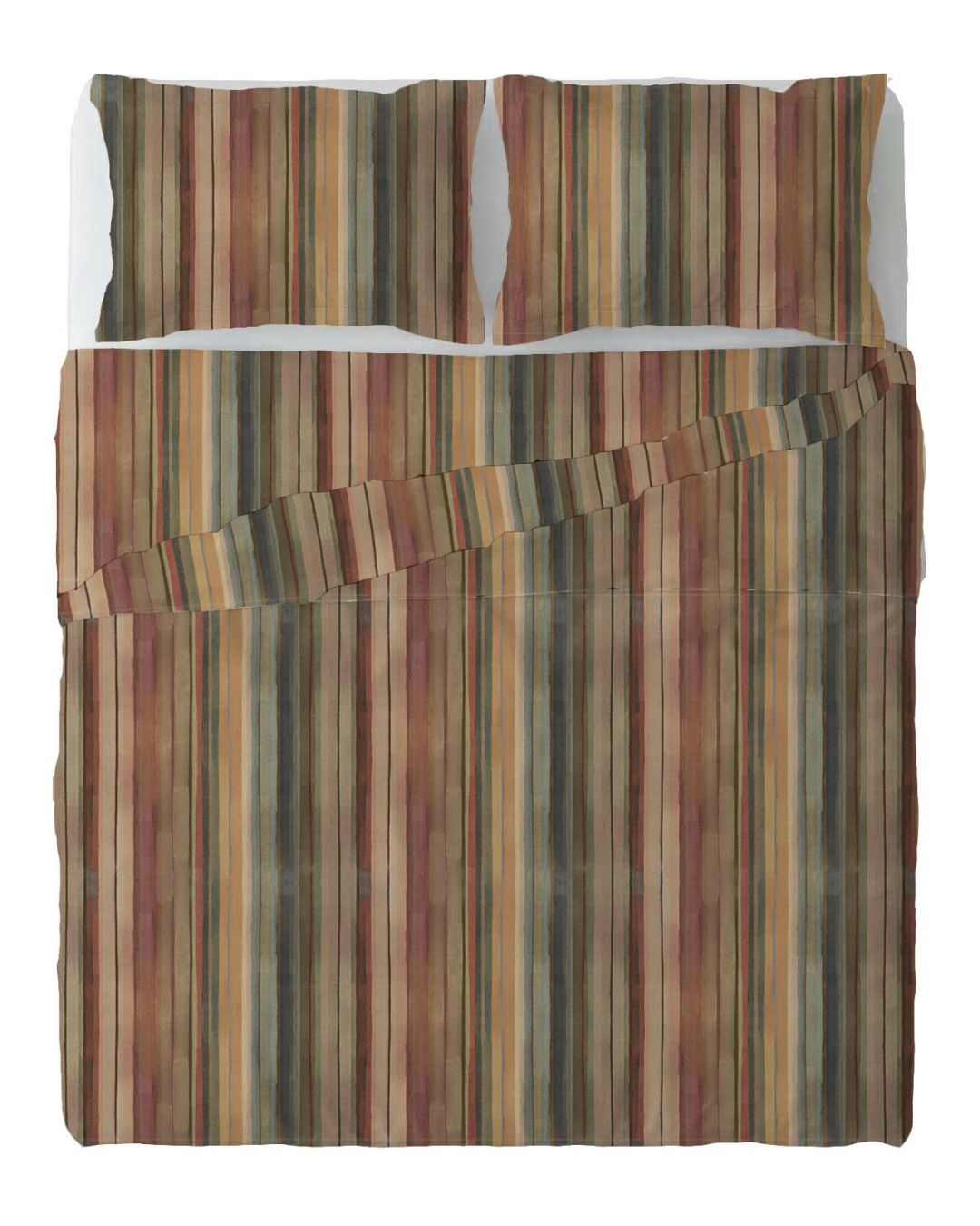 Foliage righe - set lenzuola