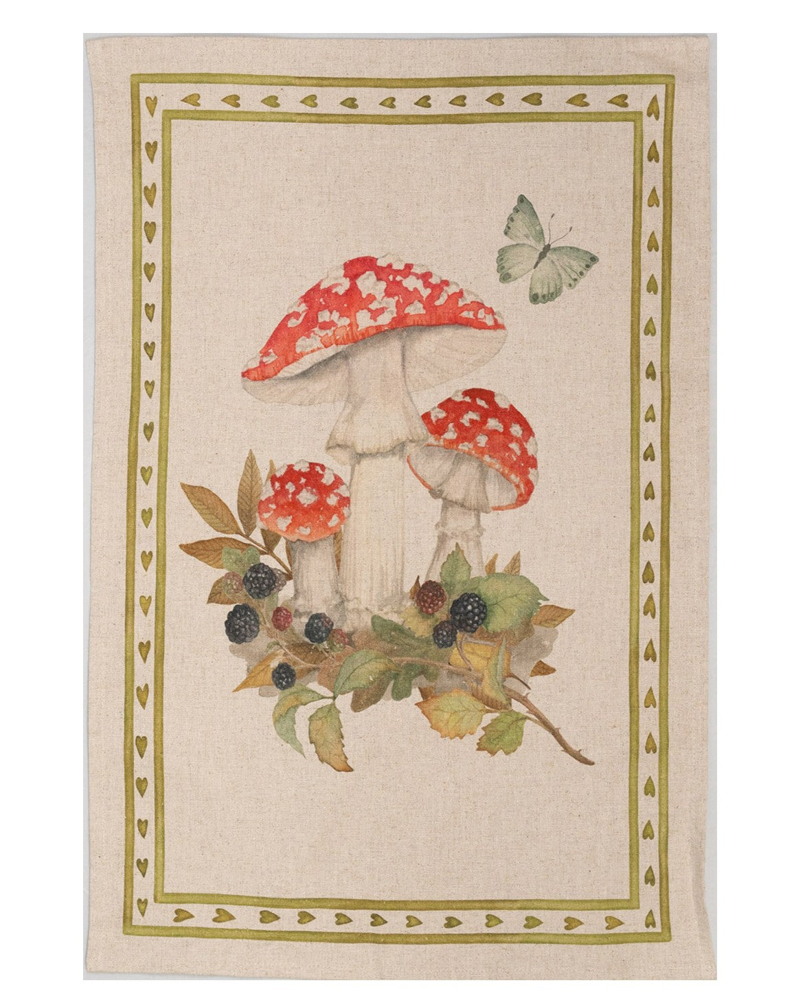 Green Grifola - kitchen tea towel