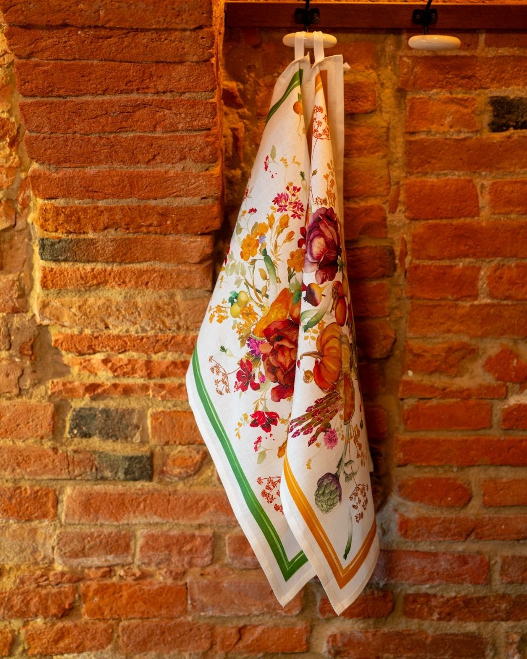 Hortus green - kitchen tea towel