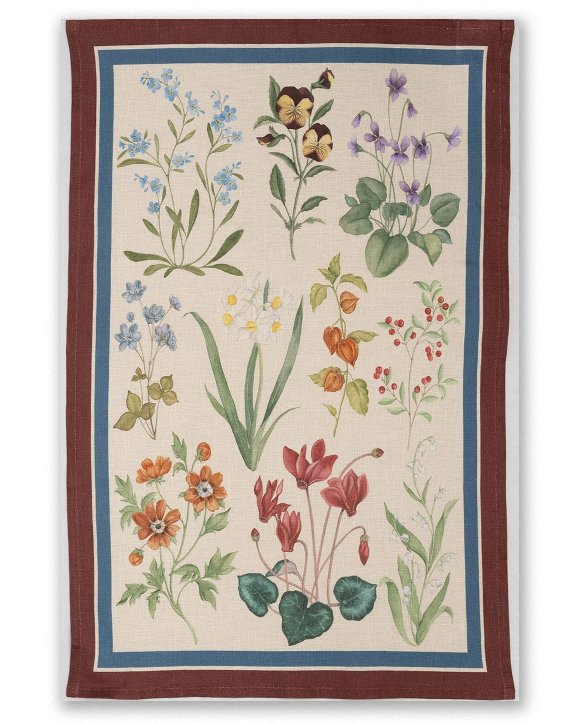 Pernilla burgundy - kitchen tea towel