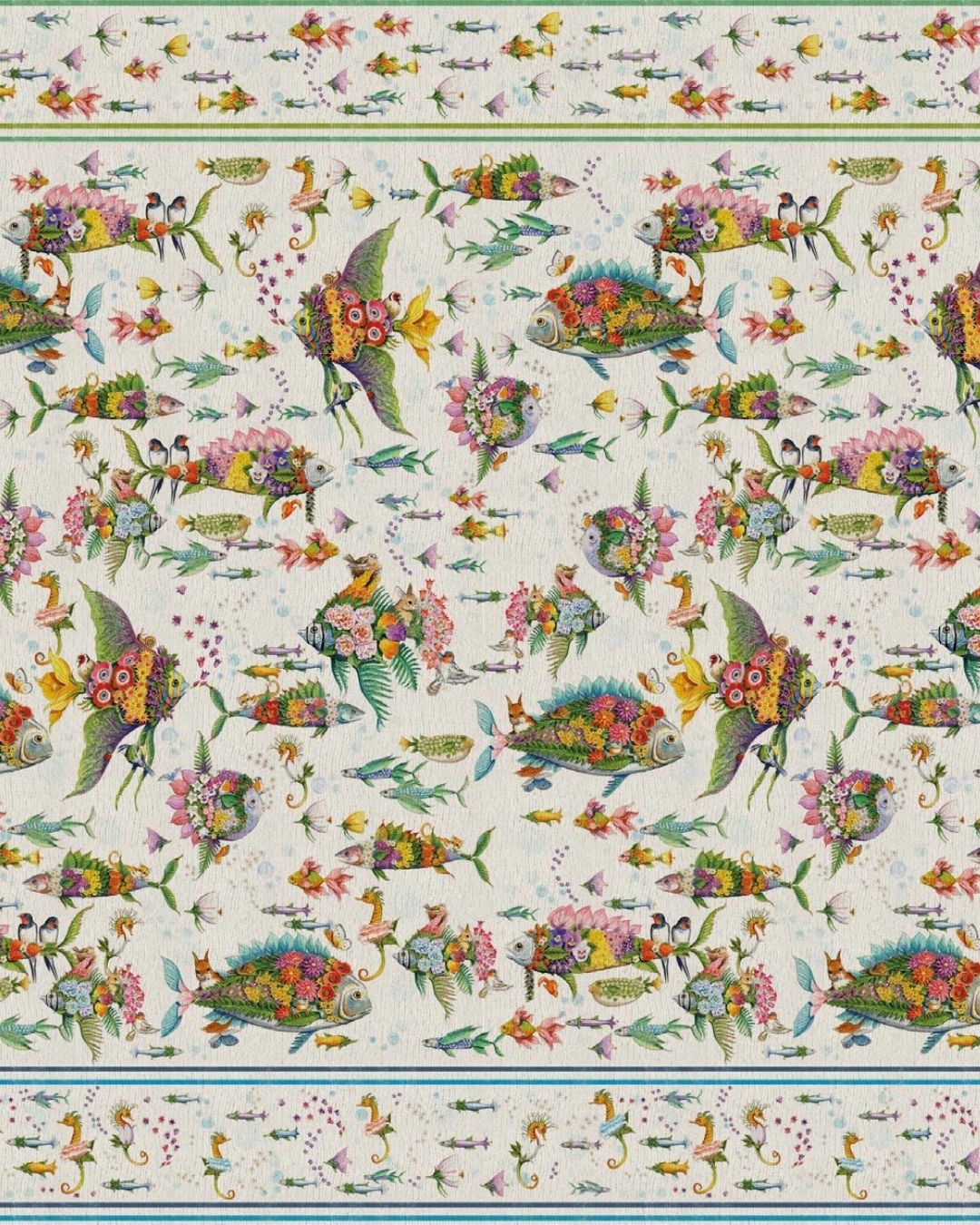 Pesciflora - Sofa throw
